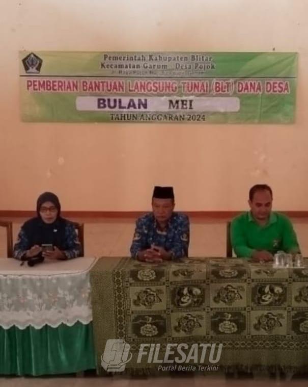Penyaluran BLT-DD Bulan Mei di Desa Pojok Garum Untuk Keluarga Miskin Ekstrim 