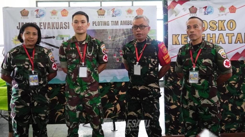 Selain Perawatan Personel, Unsur Medis Satgas Pamwil Tangani Food&nbsp;Security