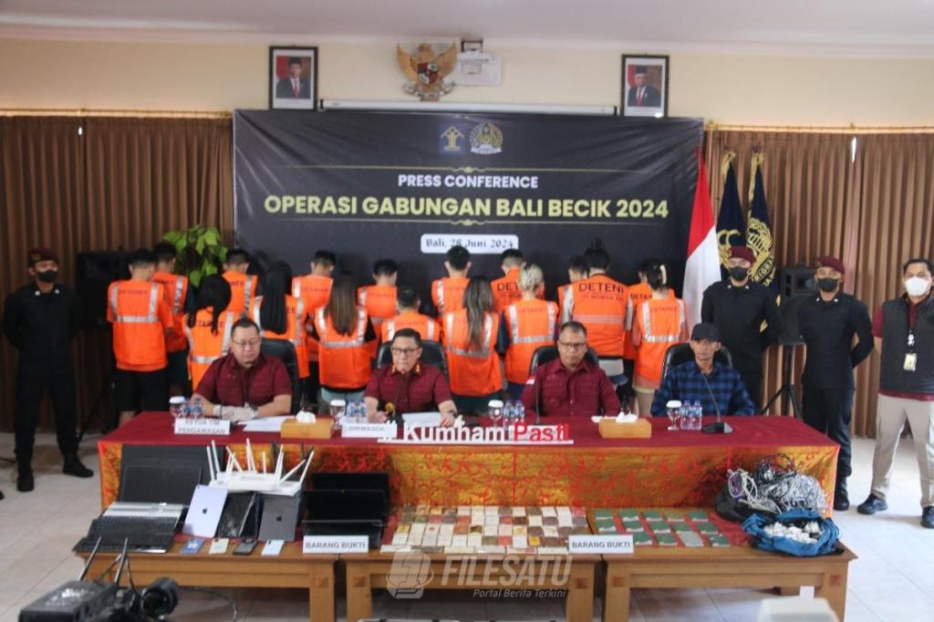 Imigrasi Amankan 103 WNA Menyalahgunakan Izin Tinggal Diduga Melakukan Kejahatan Terkait Siber