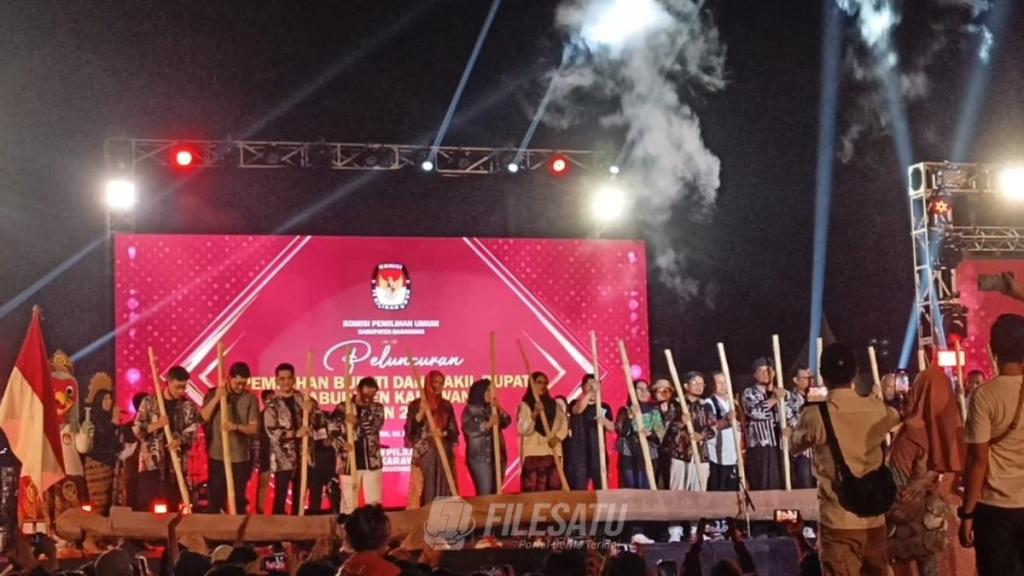 KPU Karawang Luncurkan Pilkada 2024 Hadirkan Band Jamrud dan Ratu&nbsp;Aulia