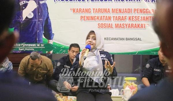 ‘Ngopi’ di Kecamatan Bangsal, Bupati Ikfina Ajak Kartar Petakan Potensi&nbsp;Desa
