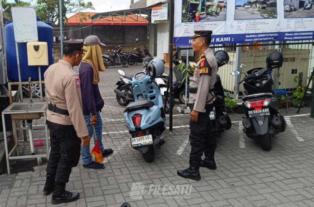 Jaga Wilayah Tetap Aman Piket Pawas Polsek Denpasar Barat Gelar Patroli KRYD