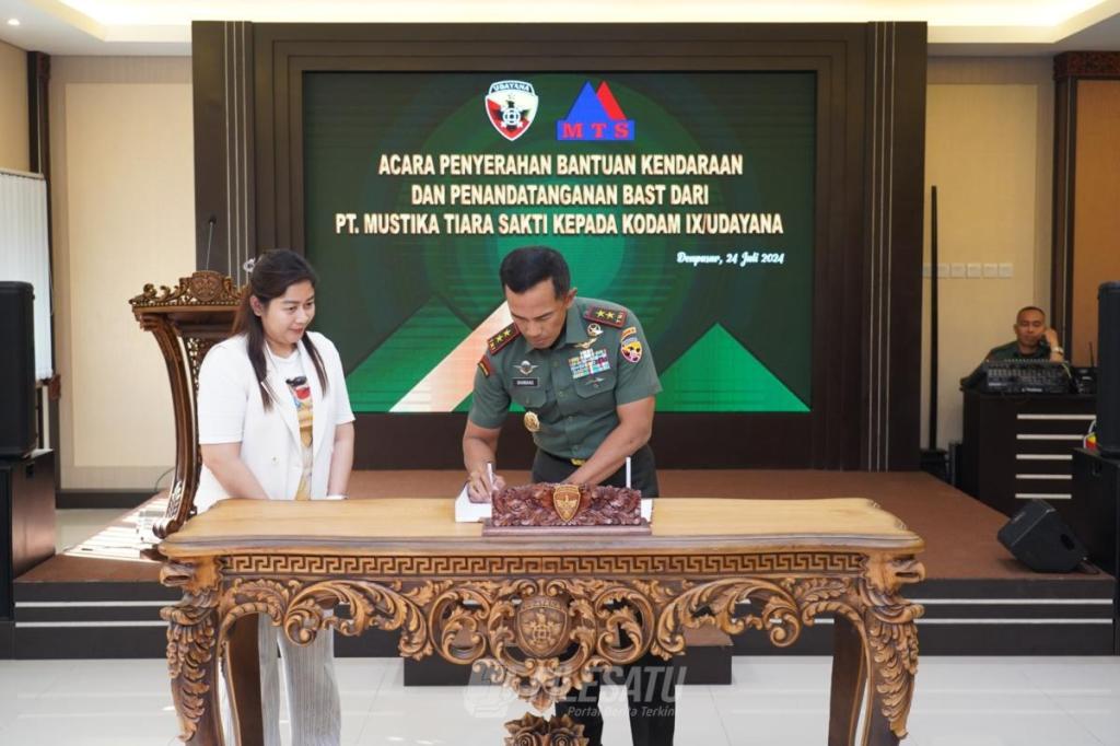 PT. Mustika Tiara Sakti Dukung Tugas Kodam IX/UDY Hibahkan 30&nbsp;Ranmor