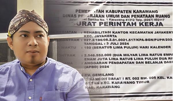 Jangan Sampai Serampangan Gunakan ABPD Diproyek Kantor Kecamatan Jayakerta, DPUPR Karawang Akan Diaudiensi
