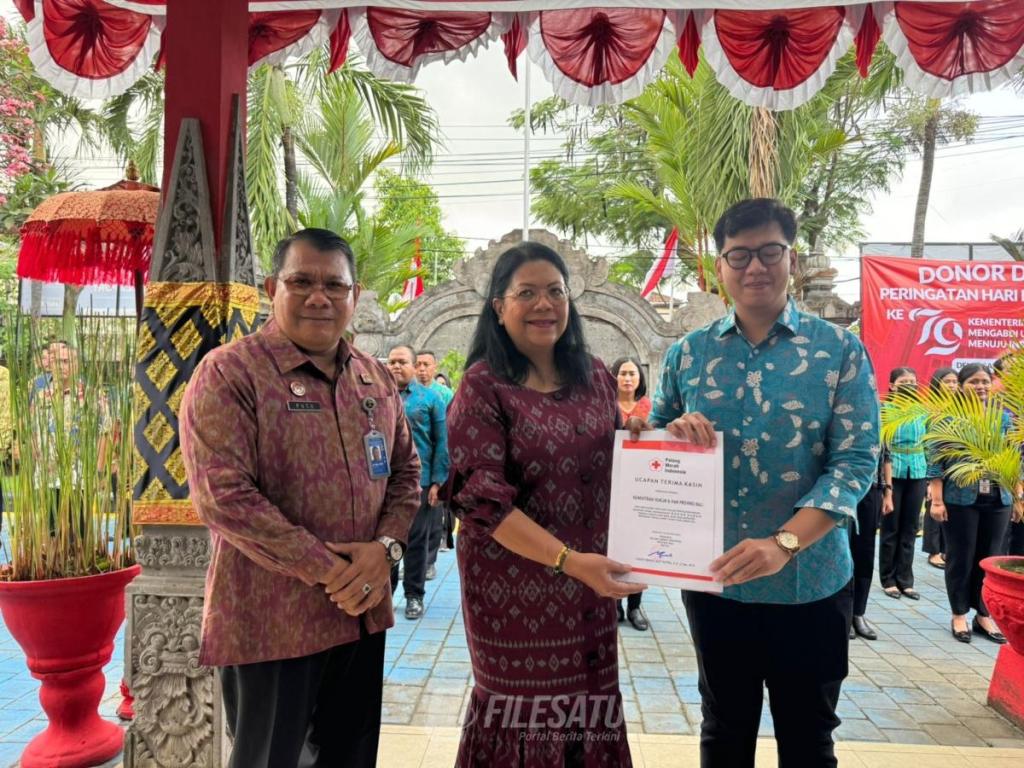 Pegawai Kemenkumham Bali Ramai-ramai Donor Darah, Sambut Hari Pengayoman&nbsp;ke-79