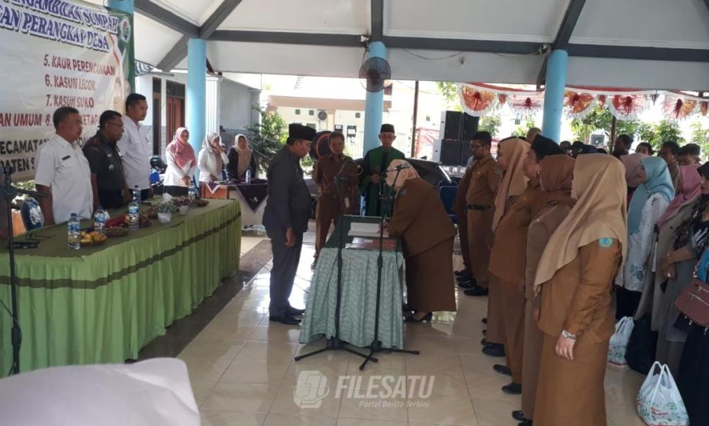 Pelantikan dan Pengambilan Sumpah Jabatan Perangkat Desa Suko Tahun 2024