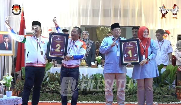 KPU Karawang Tetapkan Nomor Urut Paslon Bupati dan Wakil&nbsp;Bupati