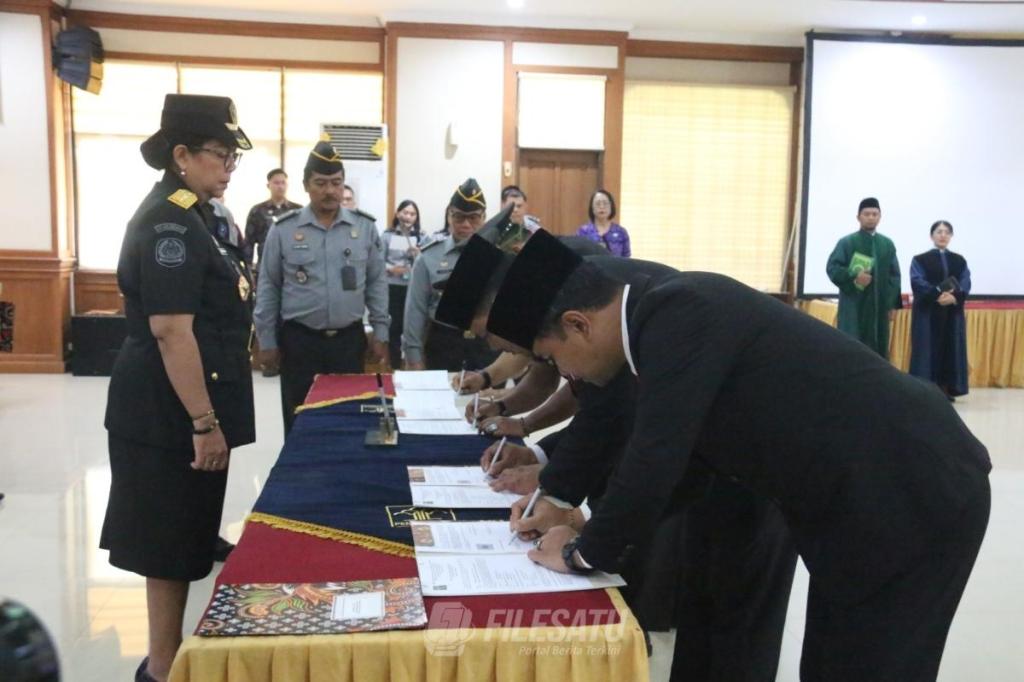 Kemenkumham Bali Lantik Pejabat Baru, Tekankan Integritas dan Profesionalisme